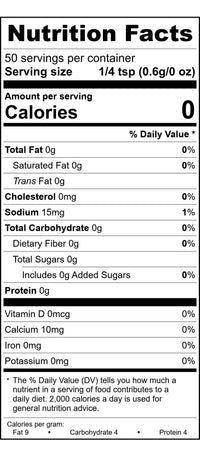 Bleu Cheese Powder - Nutrition Facts
