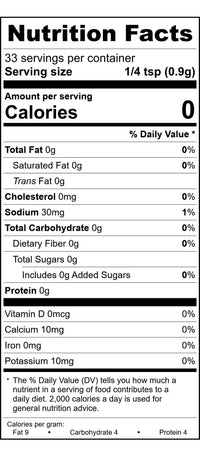 Cheddar Cheese Powder - Nutrition Facts